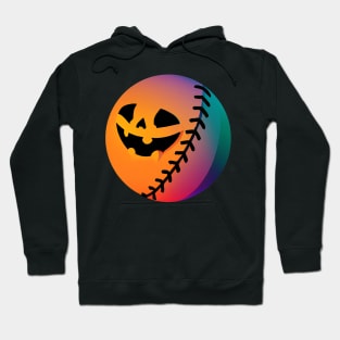 Halloween Baseball Retro Colorful Hoodie